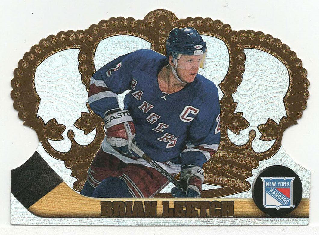 Brian Leetch - New York Rangers (NHL Hockey Card) 1997-98 Pacific Crown Royale # 86 Mint