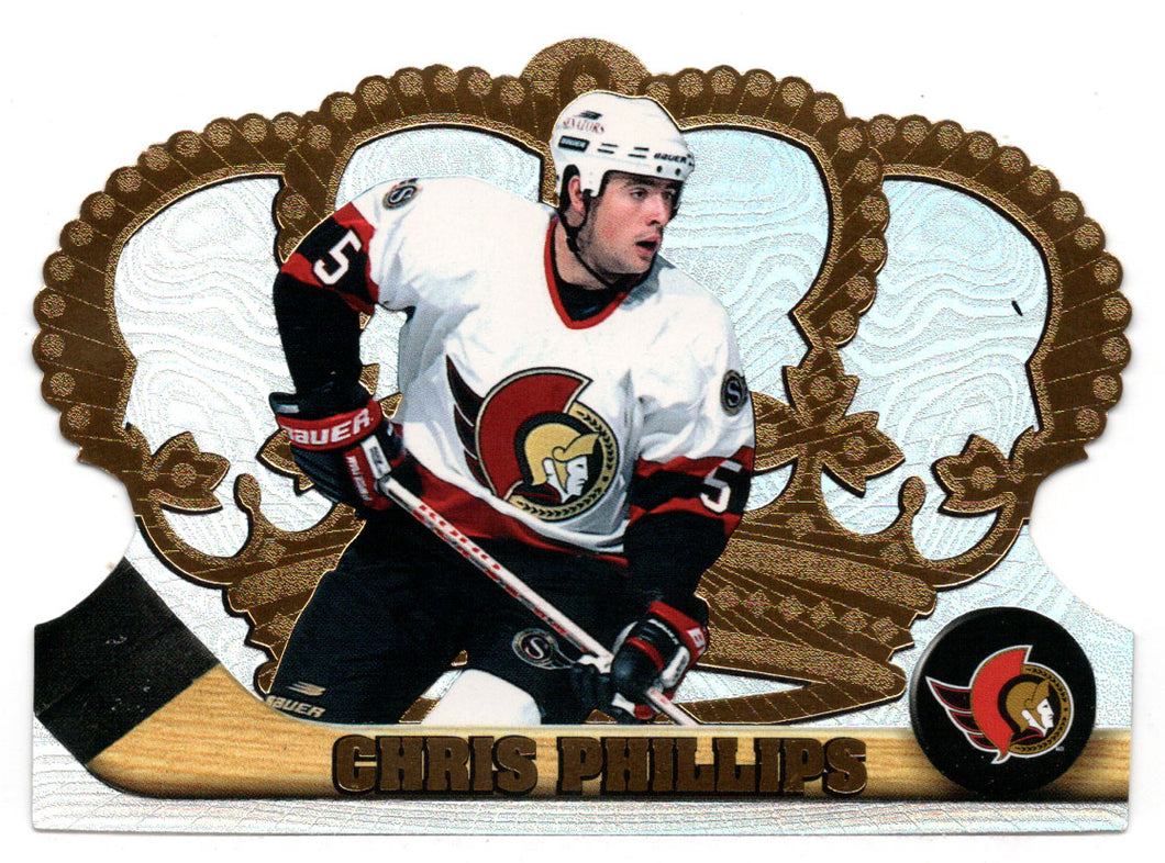 Chris Phillips - Ottawa Senators (NHL Hockey Card) 1997-98 Pacific Crown Royale # 92 Mint
