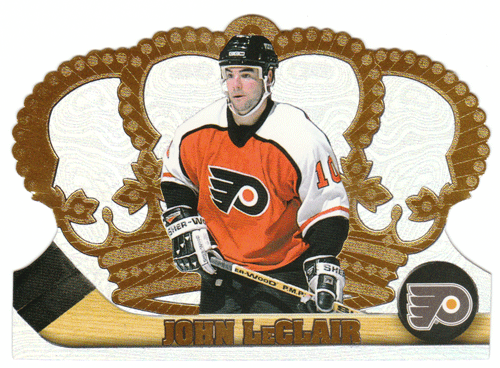 John LeClair - Philadelphia Flyers (NHL Hockey Card) 1997-98 Pacific Crown Royale # 98 Mint