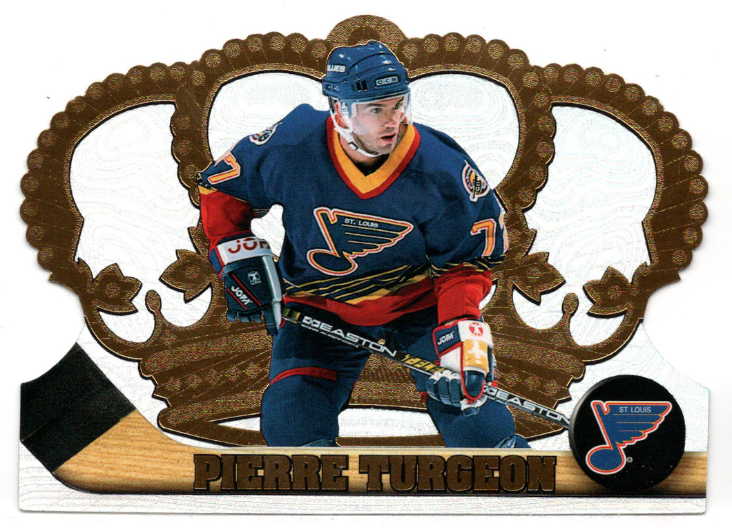 Pierre Turgeon - St. Louis Blues (NHL Hockey Card) 1997-98 Pacific Crown Royale # 118 Mint