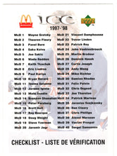 Load image into Gallery viewer, Checklist - Game Film (NHL Hockey Card) 1997-98 Upper Deck McDonald's Ice # NNO Mint
