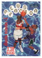 Dikembe Mutombo - Atlanta Hawks - Plus Factor (NBA Basketball Card) 1998-99 Fleer Tradition # 137 Mint