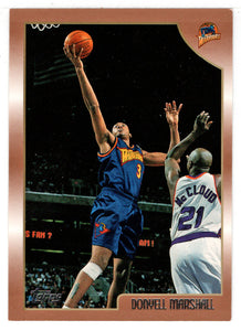 Donyell Marshall - Golden State Warriors (NBA Basketball Card) 1998-99 Topps # 139 Mint