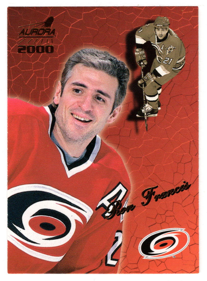 Ron Francis - Carolina Hurricanes (NHL Hockey Card) 1999-00 Pacific Aurora # 25 Mint