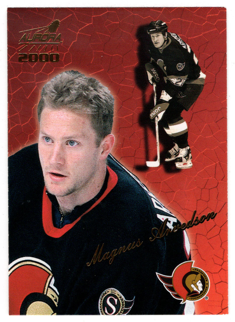 Magnus Arvedson - Ottawa Senators (NHL Hockey Card) 1999-00 Pacific Aurora # 98 Mint