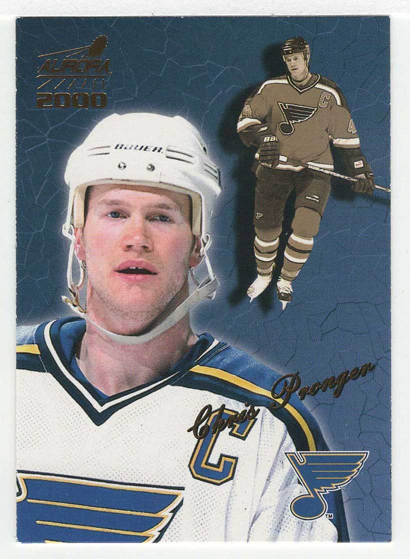 Chris Pronger - St. Louis Blues (NHL Hockey Card) 1999-00 Pacific Aurora # 127 Mint