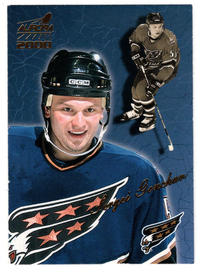 Sergei Gonchar - Washington Capitals (NHL Hockey Card) 1999-00 Pacific Aurora # 147 Mint