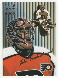 John Vanbiesbrouck - Philadelphia Flyers - Striped (NHL Hockey Card) 1999-00 Pacific Aurora # 108 Mint