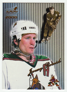 Jeremy Roenick - Phoenix Coyotes - Striped (NHL Hockey Card) 1999-00 Pacific Aurora # 111 Mint