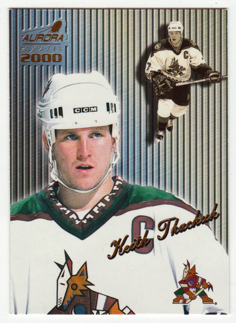 Keith Tkachuk - Phoenix Coyotes - Striped (NHL Hockey Card) 1999-00 Pacific Aurora # 113 Mint