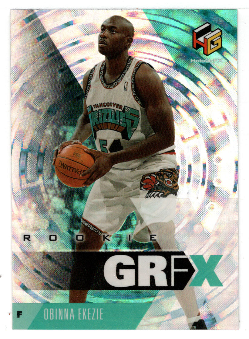 Obinna Ekezie RC - Vancouver Grizzlies (NBA Basketball Card) 1999-00 Upper Deck HoloGrFX # 80 Mint