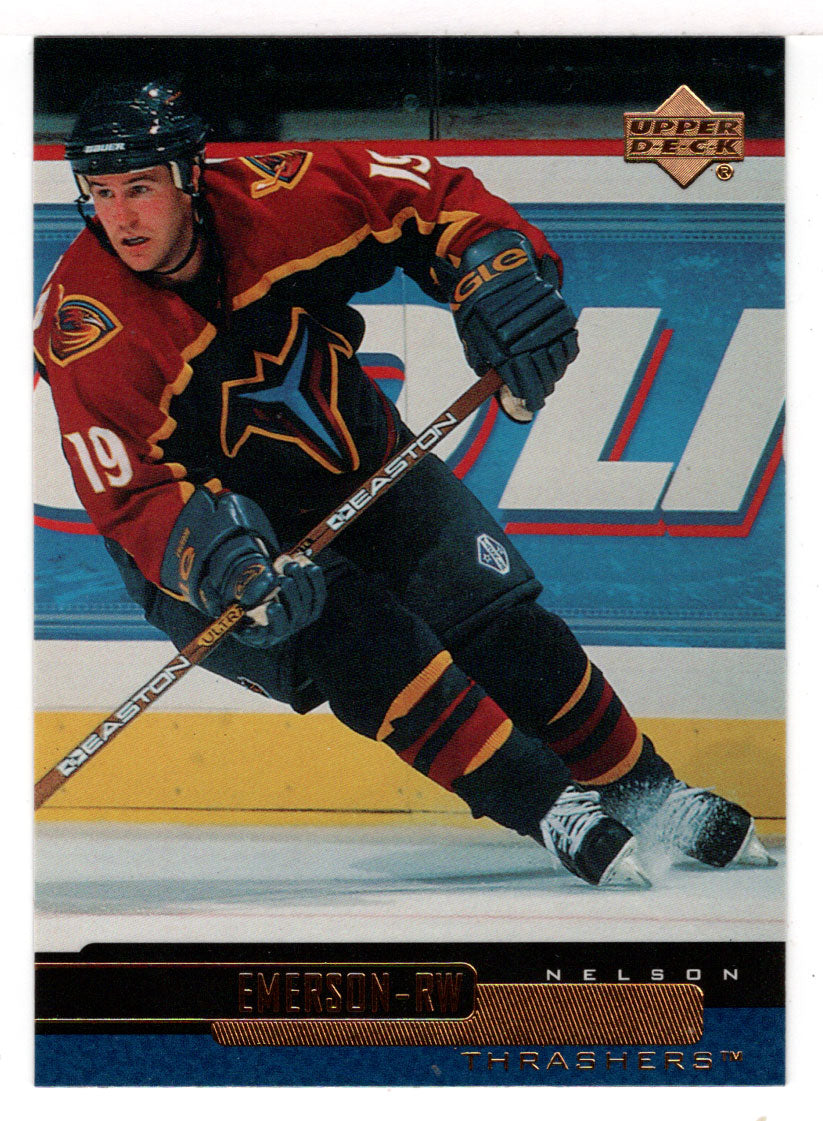 Nelson Thrasher - Atlanta Thrashers - Ottawa Senators (NHL Hockey Card) 1999-00 Upper Deck # 176 Mint