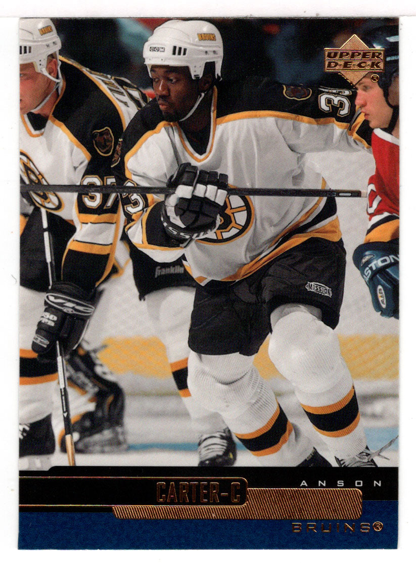 Anson Carter - Boston Bruins (NHL Hockey Card) 1999-00 Upper Deck # 187 Mint