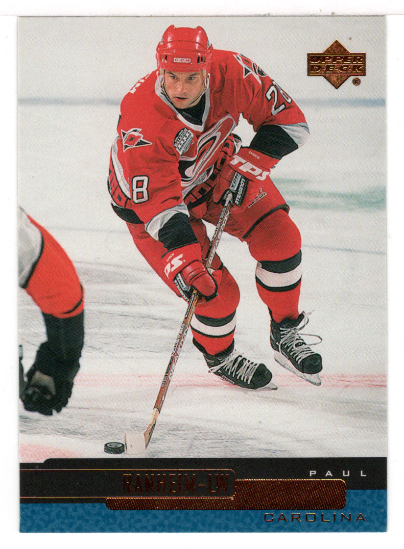 Paul Ranheim - Carolina Hurricanes (NHL Hockey Card) 1999-00 Upper Deck # 202 Mint