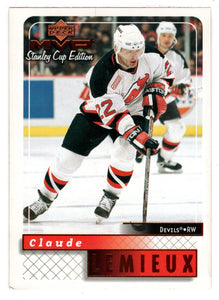 Claude Lemieux - New Jersey Devils (NHL Hockey Card) 1999-00 Upper Deck MVP Stanley Cup Edition # 106 Mint