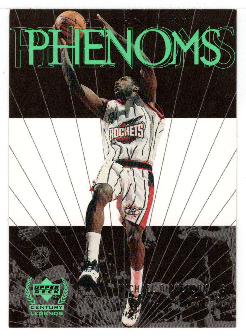 Michael Dickerson - Houston Rockets (NBA Basketball Card) 1999 Upper Deck Legends # 80 Mint