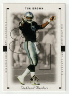 Tim Brown - Oakland Raiders (NFL Football Card) 1999 Upper Deck SP Authentic # 62 Mint