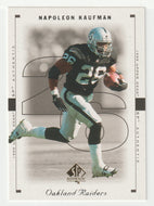 Napoleon Kaufman - Oakland Raiders (NFL Football Card) 1999 Upper Deck SP Authentic # 63 Mint