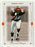 Darnay Scott - Cincinnati Bengals (NFL Football Card) 1999 Upper Deck SP Authentic # 18 Mint