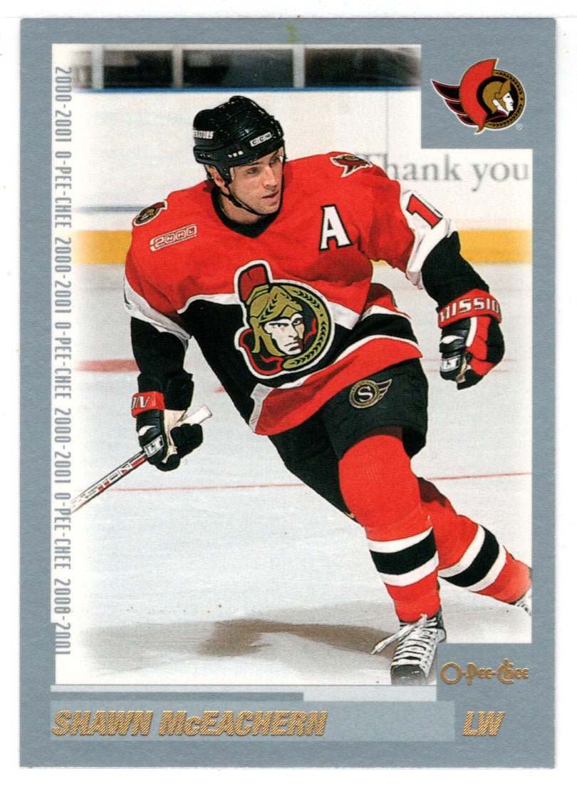 Shawn McEachern - Ottawa Senators (NHL Hockey Card) 2000-01 O-Pee-Chee # 160 Mint