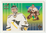 Jean-Sebastien Aubin - Pittsburgh Penguins (NHL Hockey Card) 2000-01 Pacific Aurora Pinstripes # 114 Mint