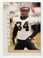 Ricky Williams - New Orleans Saints - Artisan (NFL Football Card) 2000 Topps Gallery # 150 Mint