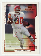 Donnell Bennett - Kansas City Chiefs (NFL Football Card) 2000 Upper Deck MVP # 82 Mint