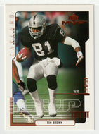 Tim Brown - Oakland Raiders (NFL Football Card) 2000 Upper Deck MVP # 120 Mint