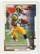 Az-Zahir Hakim - St. Louis Rams (NFL Football Card) 2000 Upper Deck MVP # 143 Mint
