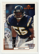 Junior Seau - San Diego Chargers (NFL Football Card) 2000 Upper Deck MVP # 148 Mint