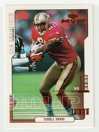 Terrell Owens - San Francisco 49ers (NFL Football Card) 2000 Upper Deck MVP # 155 Mint