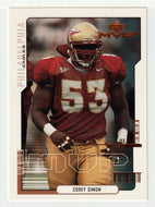 Corey Simon RC - Philadelphia Eagles (NFL Football Card) 2000 Upper Deck MVP # 194 Mint