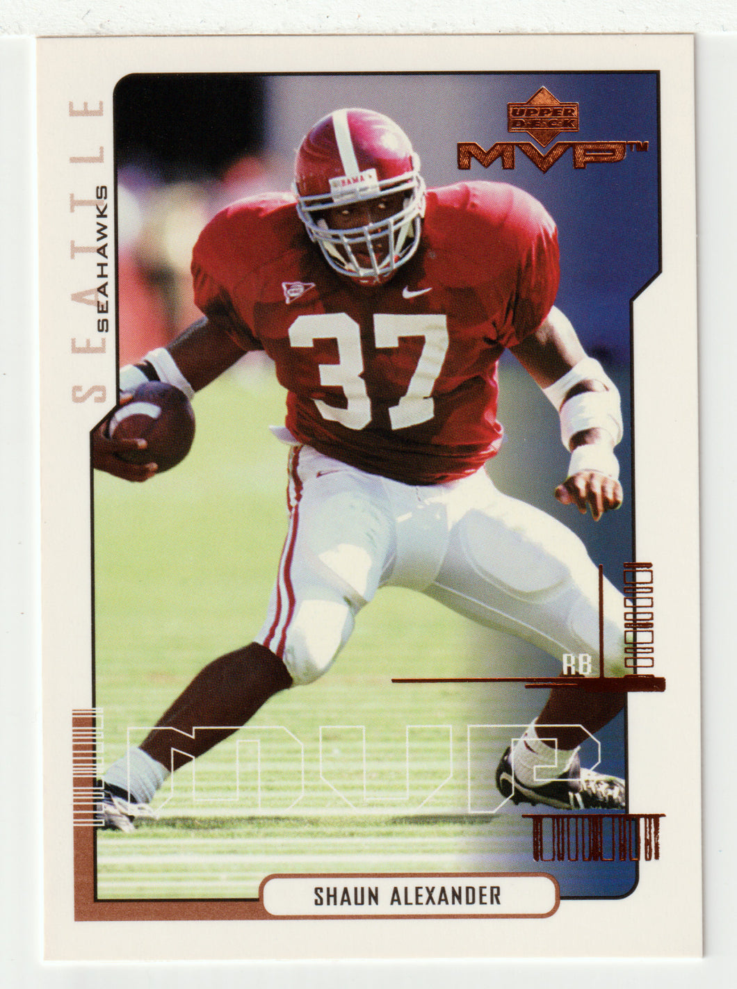 Shaun Alexander RC - Seattle Seahawks (NFL Football Card) 2000 Upper D ...