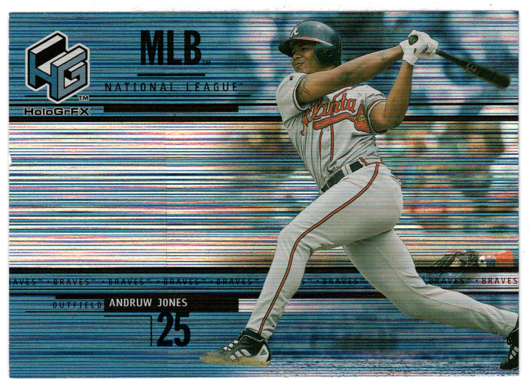 Andruw Jones - Atlanta Braves (MLB Baseball Card) 2000 Upper Deck HoloGrFX # 15 Mint