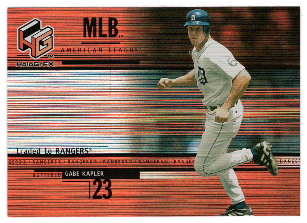 Gabe Kapler - Texas Rangers (MLB Baseball Card) 2000 Upper Deck HoloGrFX # 66 Mint