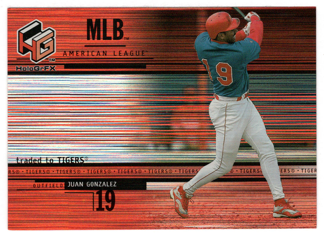 Juan Gonzalez - Detroit Tigers (MLB Baseball Card) 2000 Upper Deck HoloGrFX # 79 Mint