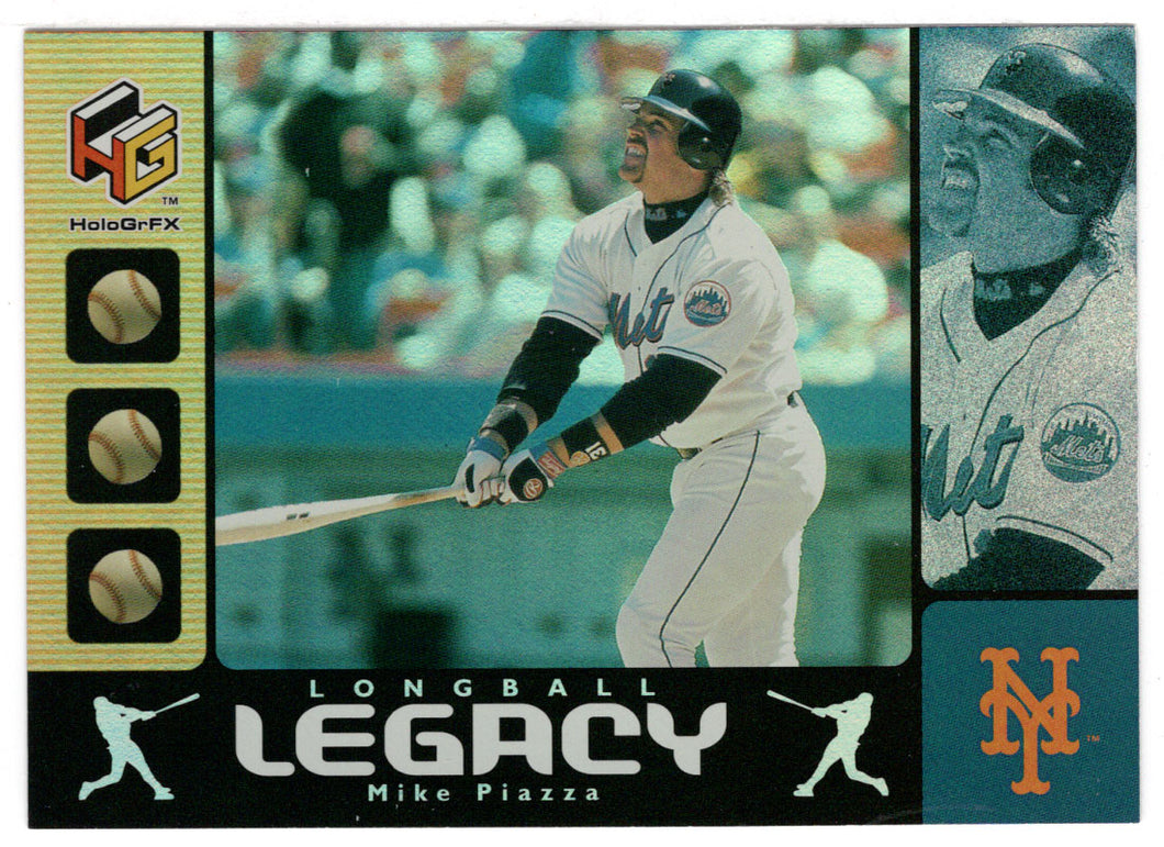 Mike Piazza - New York Mets - Longball Legacy (MLB Baseball Card) 2000 Upper Deck HoloGrFX # LL1 Mint