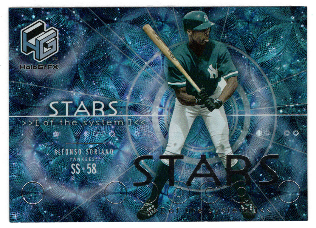 Alfonso Soriano - New York Yankees - Stars of the System (MLB Baseball Card) 2000 Upper Deck HoloGrFX # SS2 Mint