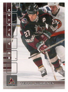 Teppo Numminen - Phoenix Coyotes (NHL Hockey Card) 2001-02 Be A Player Memorabilia # 43 Mint