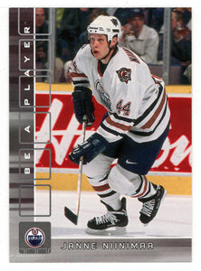 Janne Niinimaa - Edmonton Oilers (NHL Hockey Card) 2001-02 Be A Player Memorabilia # 76 Mint