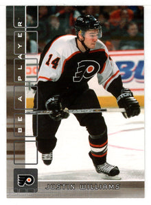 Justin Williams - Philadelphia Flyers (NHL Hockey Card) 2001-02 Be A Player Memorabilia # 101 Mint