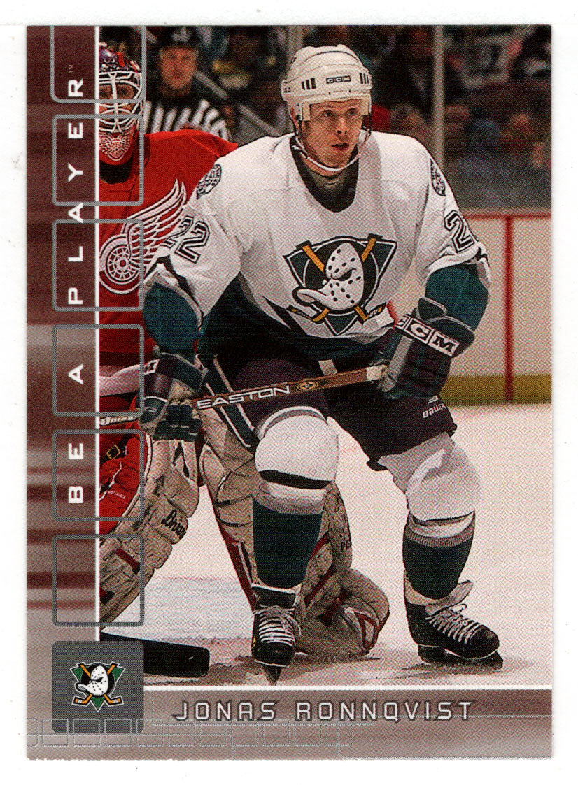 Jonas Ronnqvist - Anaheim Ducks (NHL Hockey Card) 2001-02 Be A Player Memorabilia # 142 Mint