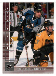 Patrick Marleau - San Jose Sharks (NHL Hockey Card) 2001-02 Be A Player Memorabilia # 173 Mint