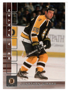 Jonathan Girard - Boston Bruins (NHL Hockey Card) 2001-02 Be A Player Memorabilia # 191 Mint