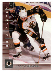 Jason Allison - Boston Bruins (NHL Hockey Card) 2001-02 Be A Player Memorabilia # 197 Mint