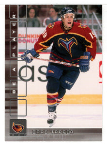 Brad Tapper - Atlanta Thrashers (NHL Hockey Card) 2001-02 Be A Player Memorabilia # 221 Mint