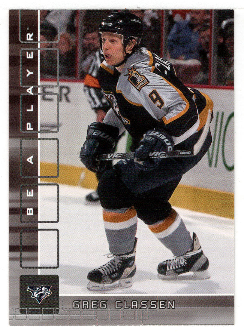 Greg Classen - Nashville Predators (NHL Hockey Card) 2001-02 Be A Player Memorabilia # 230 Mint