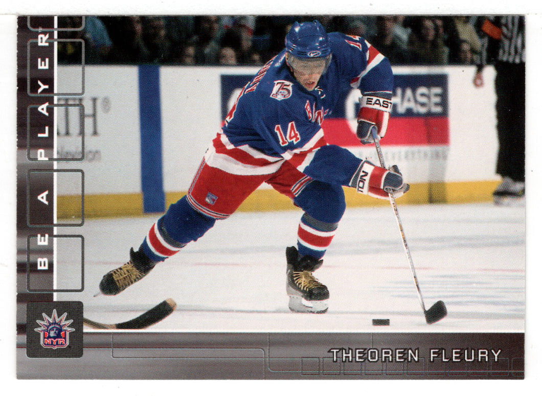 Theo Fleury - New York Rangers (NHL Hockey Card) 2001-02 Be A Player Memorabilia # 239 Mint