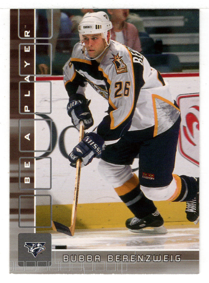 Bubba Berenzweig - Nashville Predators (NHL Hockey Card) 2001-02 Be A Player Memorabilia # 262 Mint