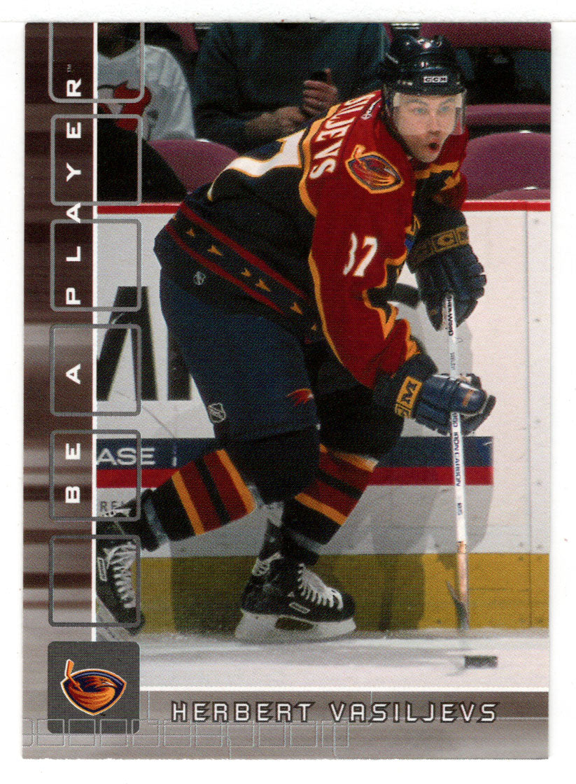 Herbert Vasilijevs - Atlanta Thrashers (NHL Hockey Card) 2001-02 Be A Player Memorabilia # 268 Mint